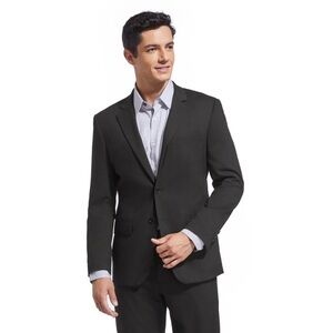 Size 52R Geoffrey Beene Black Lightweight Suit Jacket Sport Coat Blazer